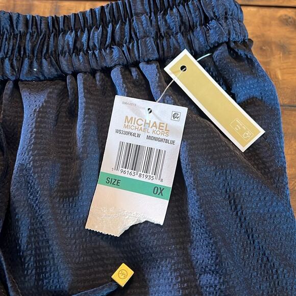 Michael Michael Kors High Side Slit Leg Boho Drawstring Pants NEW Size 0X Plus - Picture 7 of 8